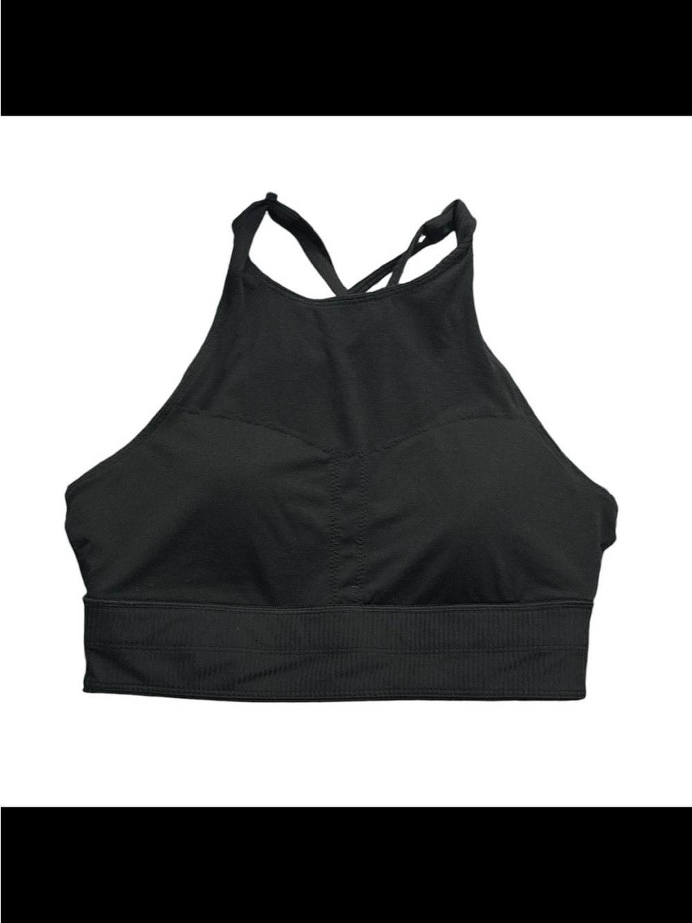 Lululemon Energy Bra High Neck Long Line Rib *Medium Support, B–D Cup (Size 8) - Picture 7 of 8
